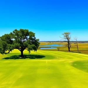 Golf course with coastal scenery in the Lowcountry