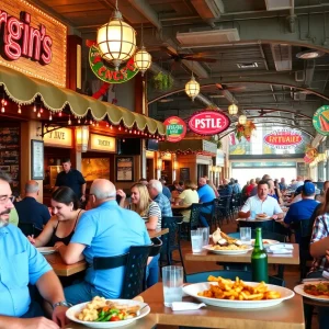 Dining scene in Myrtle Beach with popular restaurants