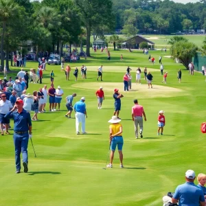 Players taking part in the Myrtle Beach Golf Championship.