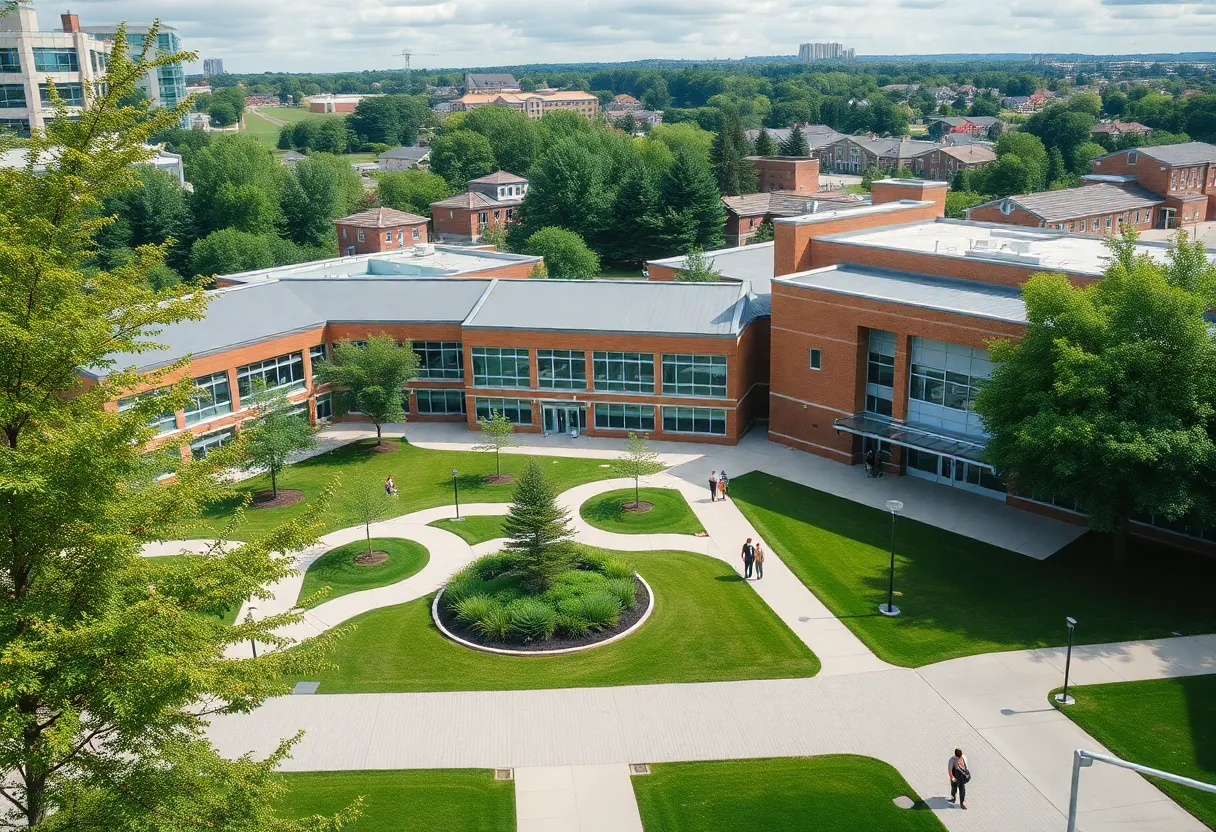 Rendering of the new Coastal High School campus in Myrtle Beach