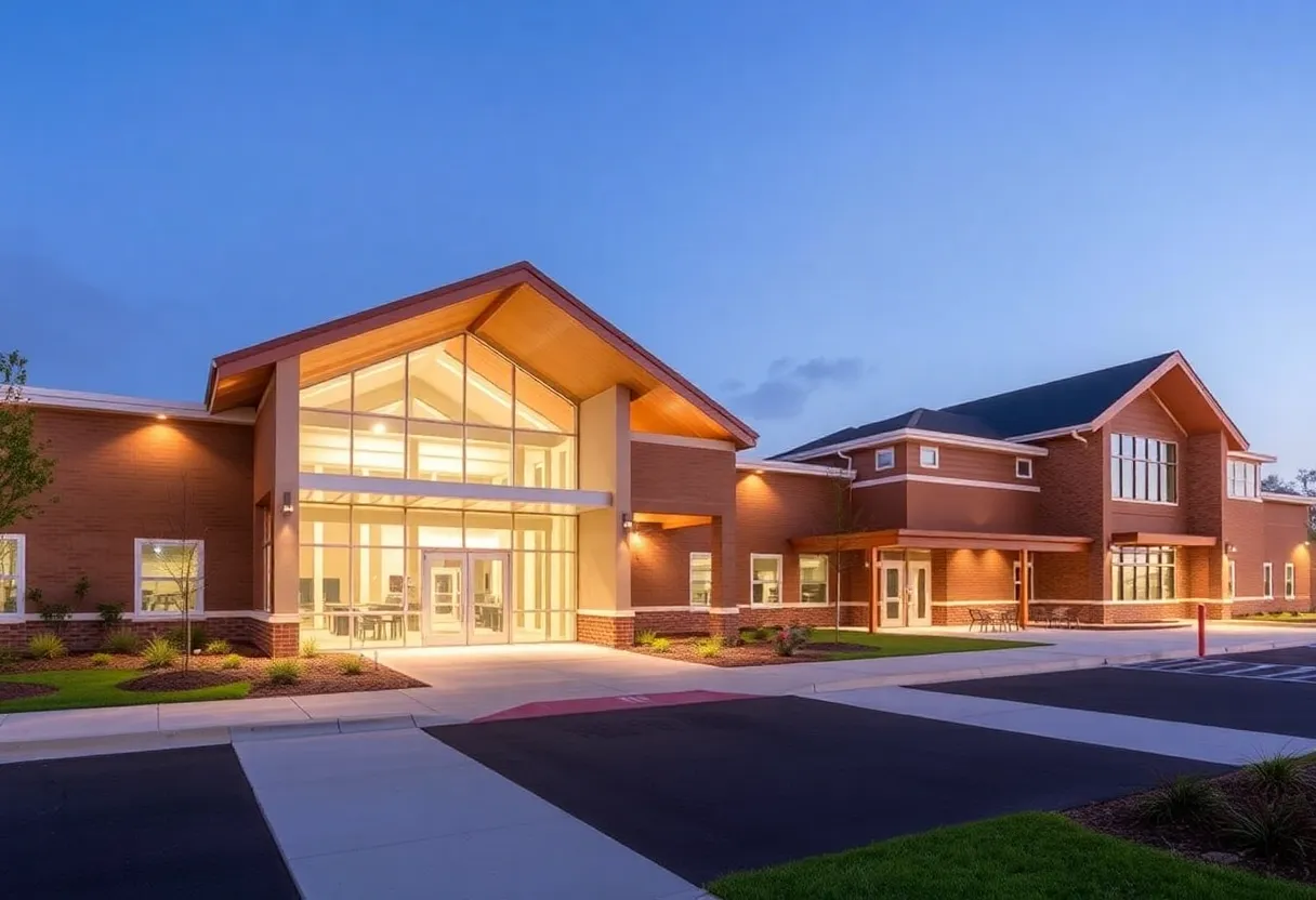 Exterior view of Pine Island and Ten Oaks Elementary Schools in Myrtle Beach