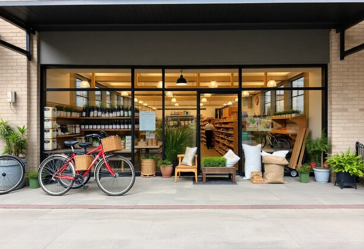 Organized outdoor merchandise display in North Myrtle Beach