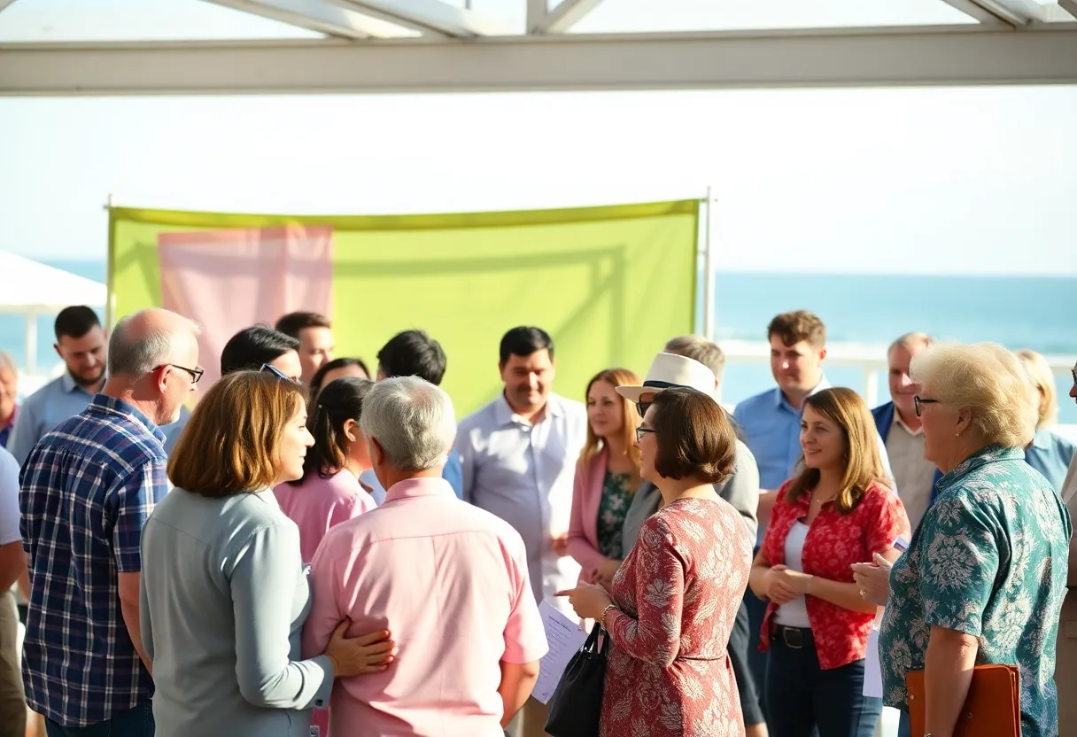 Community members networking at the Partnership Grand Strand Foundation event