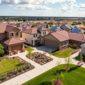 Affordable solar-powered homes in Princeton, Texas.