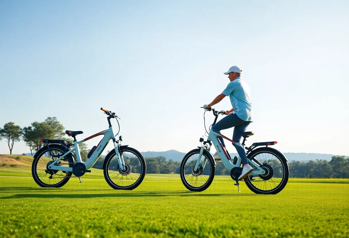 Electric bikes designed for golf courses in Nova Scotia.