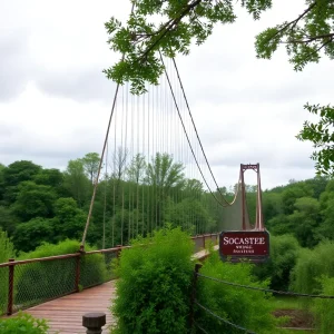 Socastee Swing Bridge under cloudy skies signaling filming cancellation