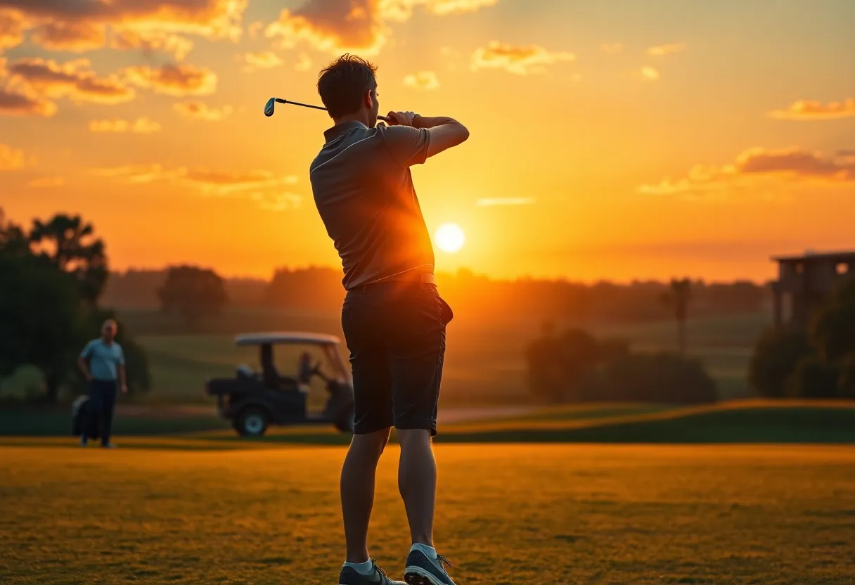 Movie poster for The Short Game showcasing golf and family themes