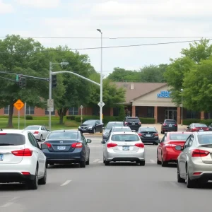 Traffic congestion near Discovery School in Myrtle Beach