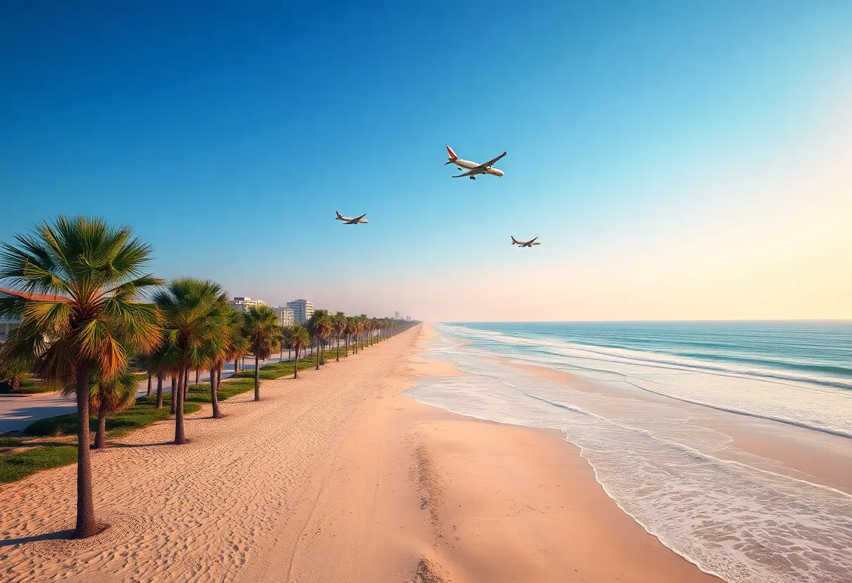 Breeze Airways airplane at Myrtle Beach International Airport