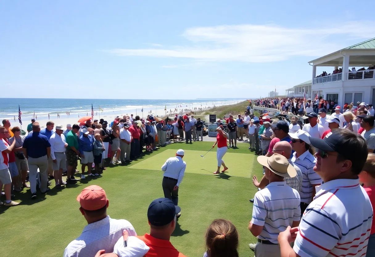 Crowd enjoying the Myrtle Beach Golf Classic event