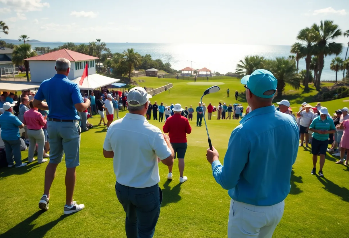 Golfers and volunteers at the Myrtle Beach Golf Classic