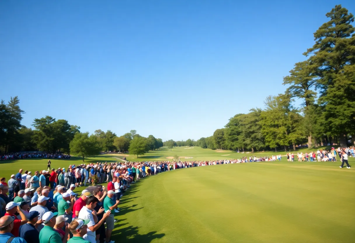 Golfers competing at the PGA Championship