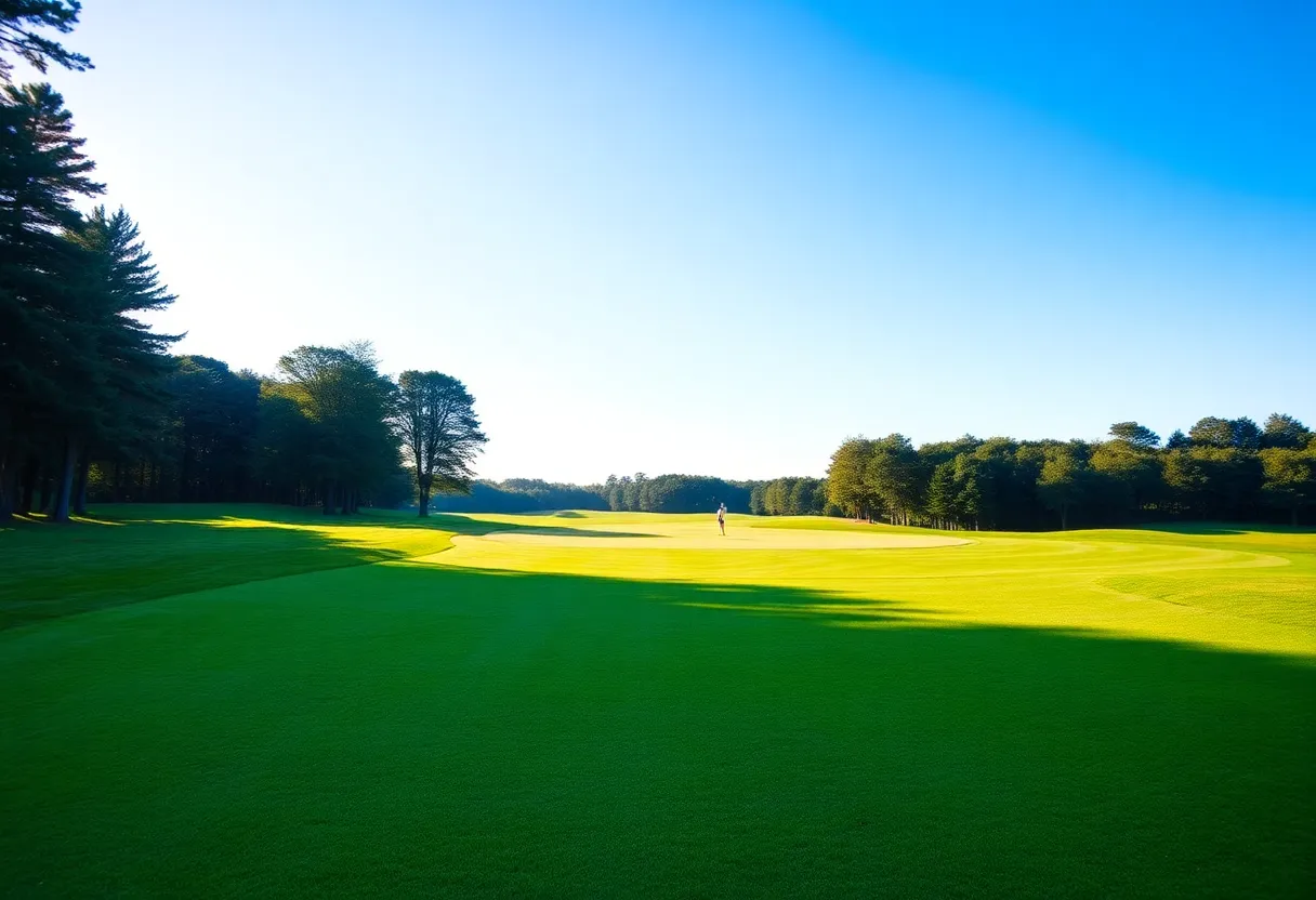 Bide-A-Wee Golf Course during a tournament with sunny weather