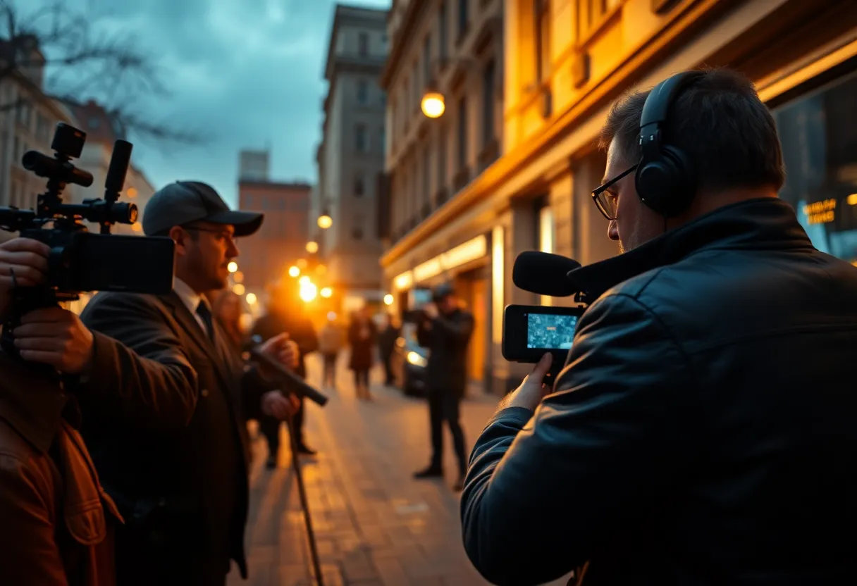 An illustration capturing the essence of controversy in an investigation.