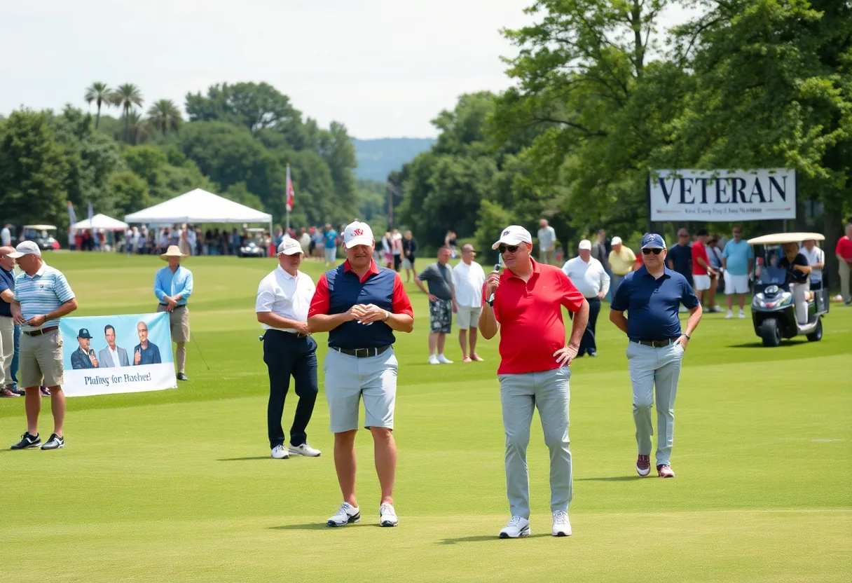 Participants enjoying a golf tournament at Legends Golf Club.