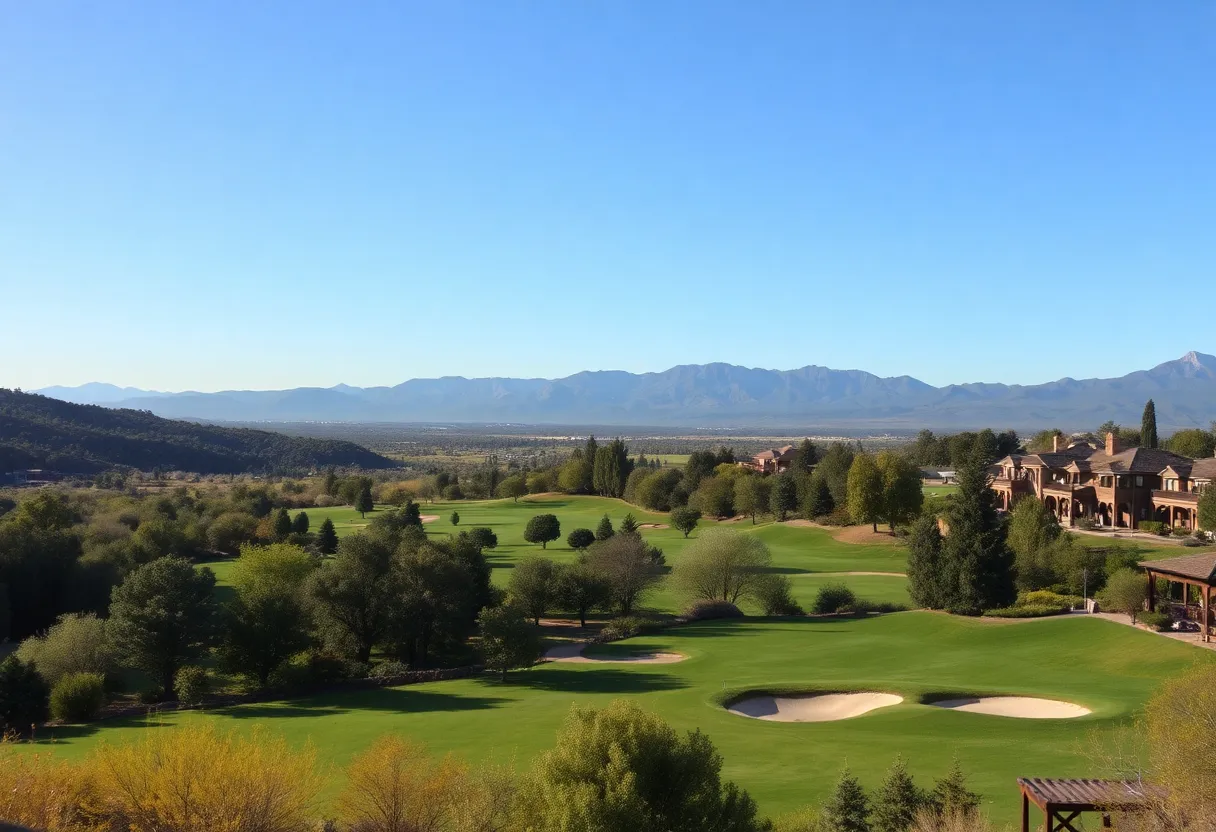 Lush green golf course in Hot Springs, Arkansas