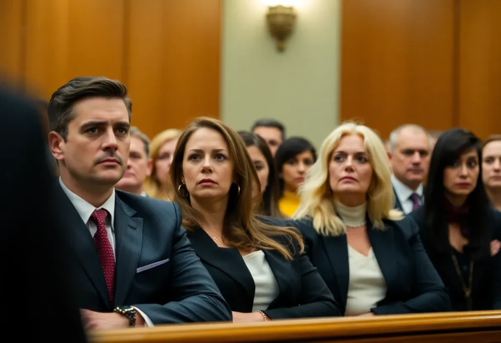 Courtroom during Meagan Jackson's murder trial