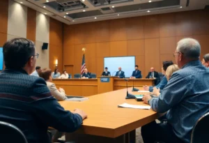 Candidates discussing public safety at the Myrtle Beach City Council forum
