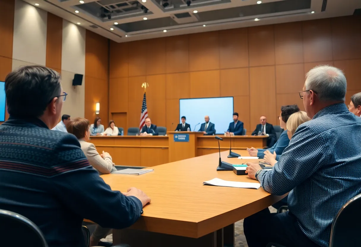 Candidates discussing public safety at the Myrtle Beach City Council forum
