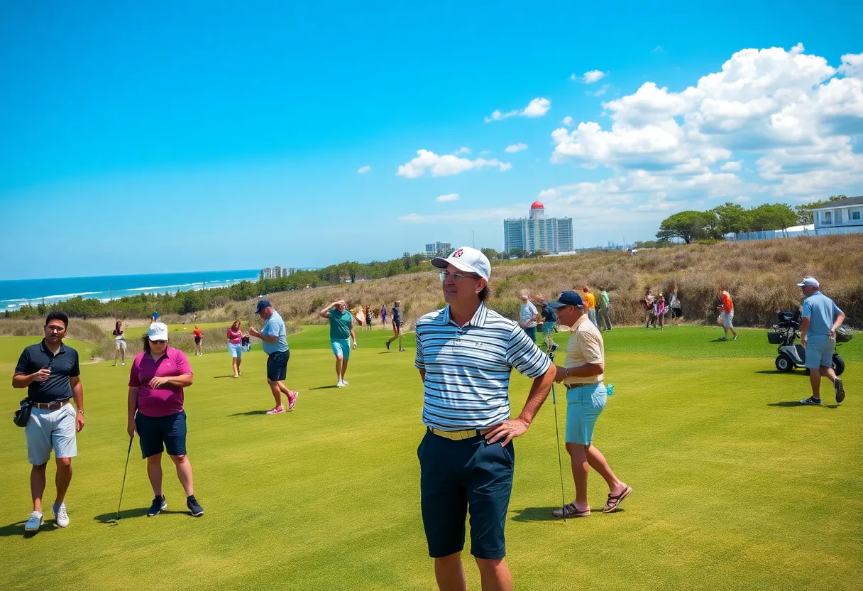Golfers participating in the Myrtle Beach Golf Classic