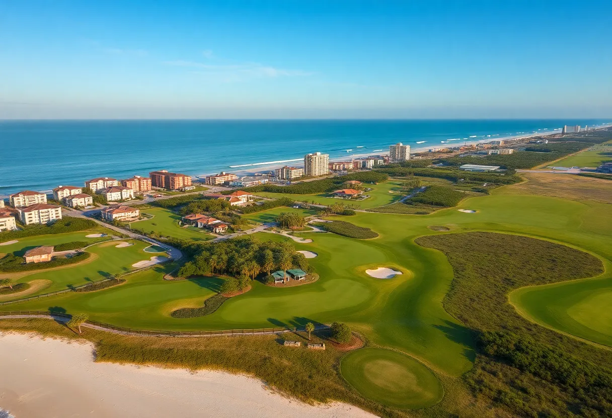 Picturesque golf course in Myrtle Beach with coastal views