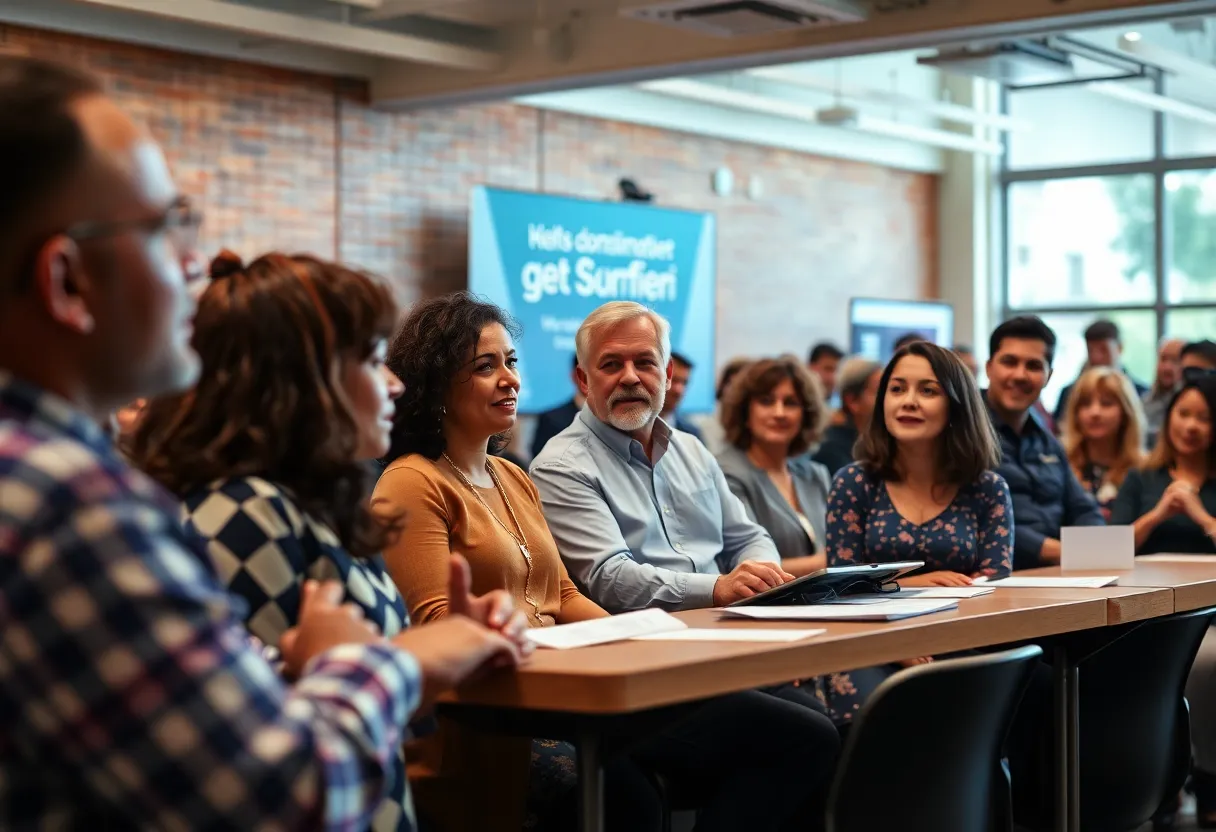 Candidates engaging with the community during the Myrtle Beach mayoral forum