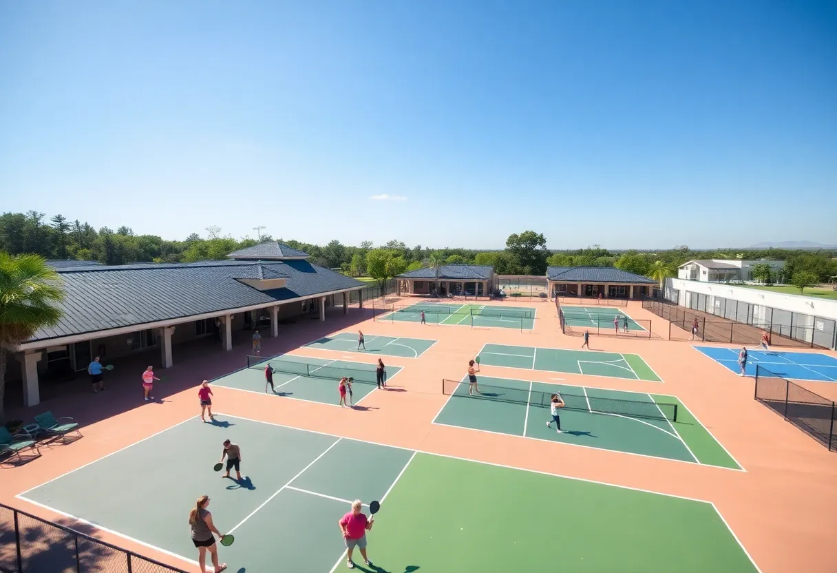 Pickleball courts at Myrtle Beach complex.