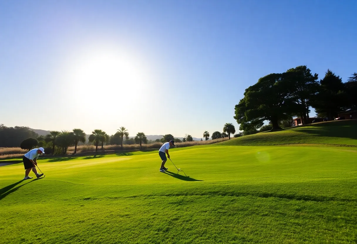 Players competing at Quail Valley Golf Club
