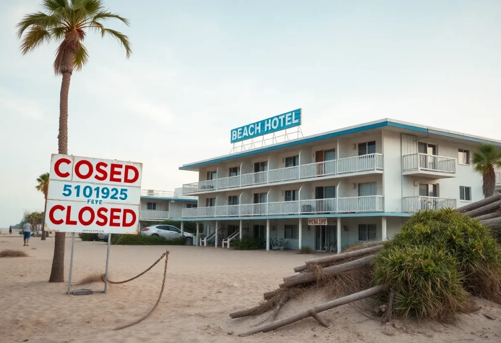 Twilight Surf Hotel in Myrtle Beach, closed for public safety concerns