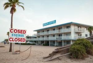 Twilight Surf Hotel in Myrtle Beach, closed for public safety concerns