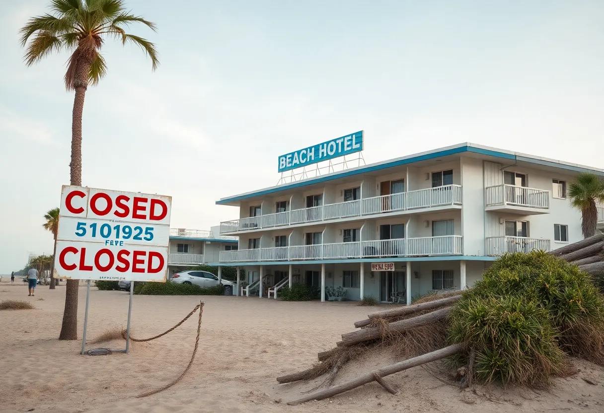 Twilight Surf Hotel in Myrtle Beach, closed for public safety concerns