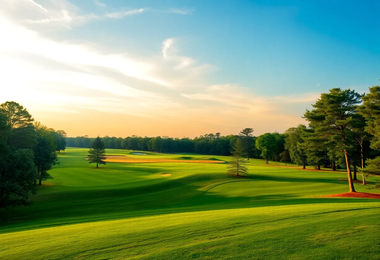 Golf course in Aiken, South Carolina