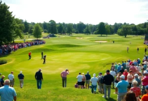 Golfers participating in the Australian PGA Championship