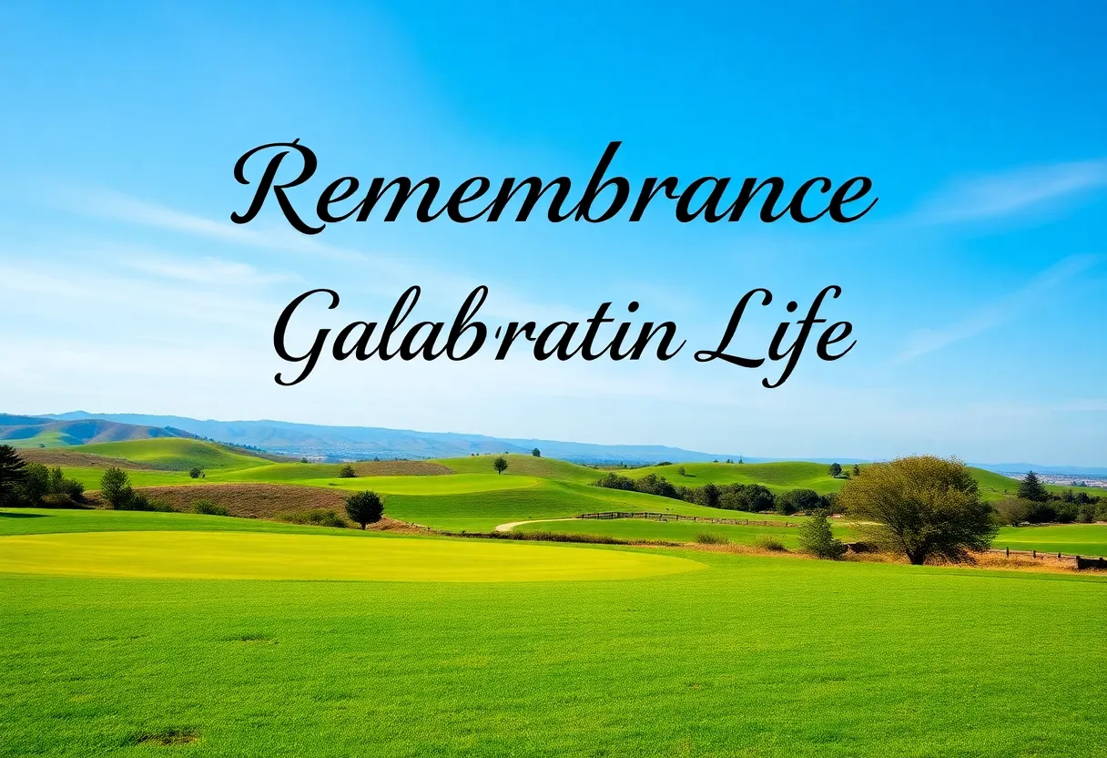 Golf course scenery representing remembrance.