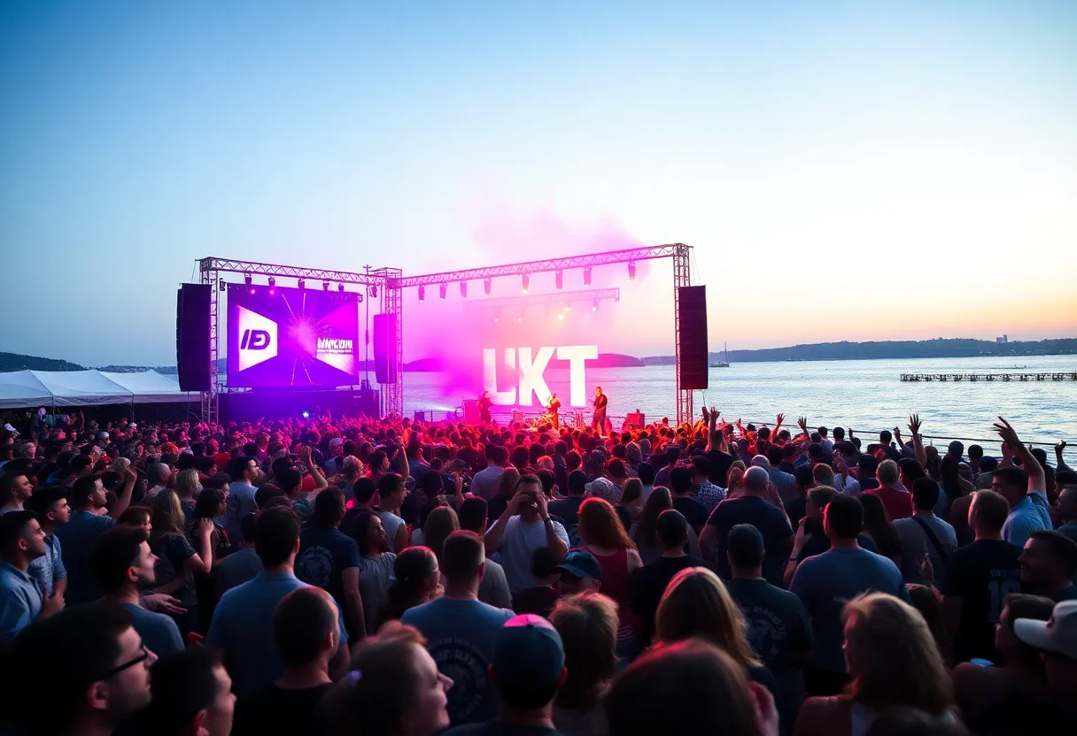 Crowd enjoying a live music performance at Neal's Creekhouse