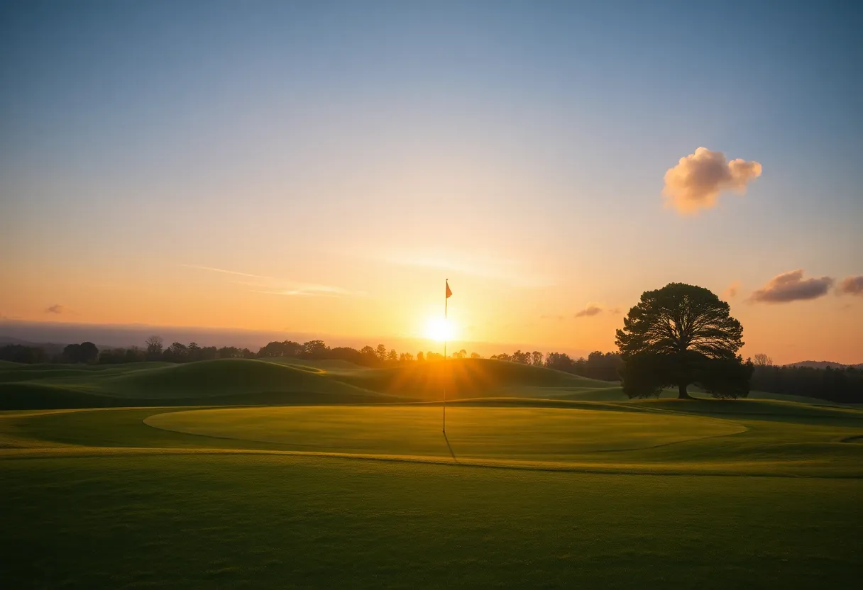 A picturesque golf course in Morrisville
