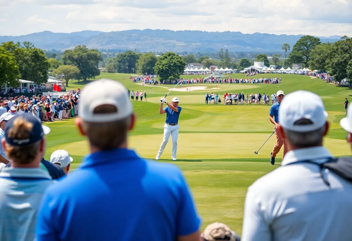 2025 PGA Tour Season showcasing enthusiastic golf players and fans