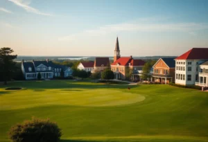 Golf course in a charming South Carolina small town