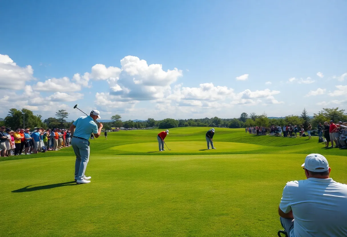 Vibrant golf course scene from the 2025 season