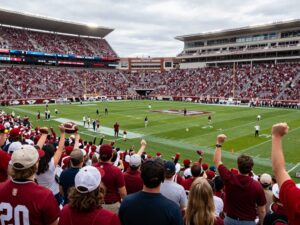 Western Michigan Broncos celebrating victory at Myrtle Beach Bowl