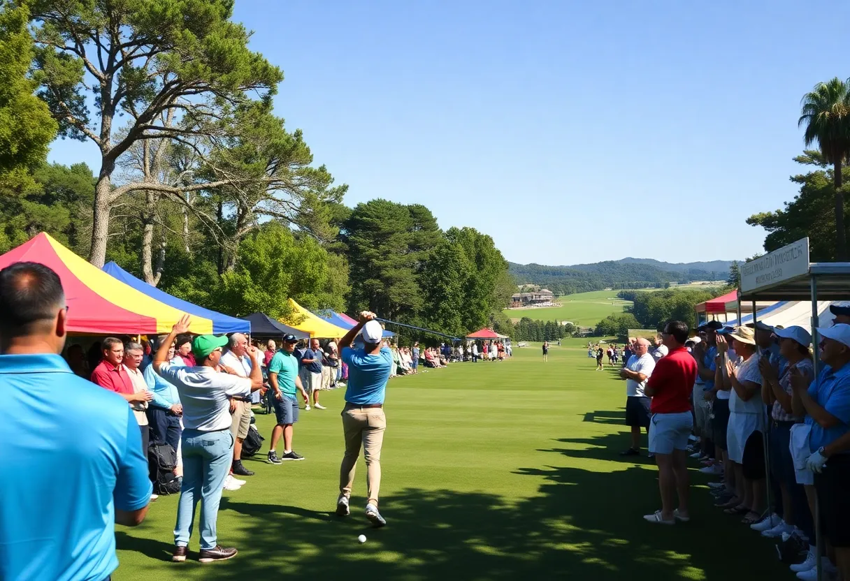 Crowd at the Champions Fore Autism Golf Tournament in Myrtle Beach