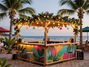Tropical-themed holiday bar in Myrtle Beach