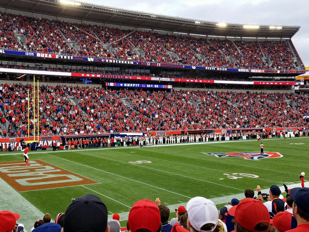 Fans supporting Coastal Carolina during the Independence Bowl