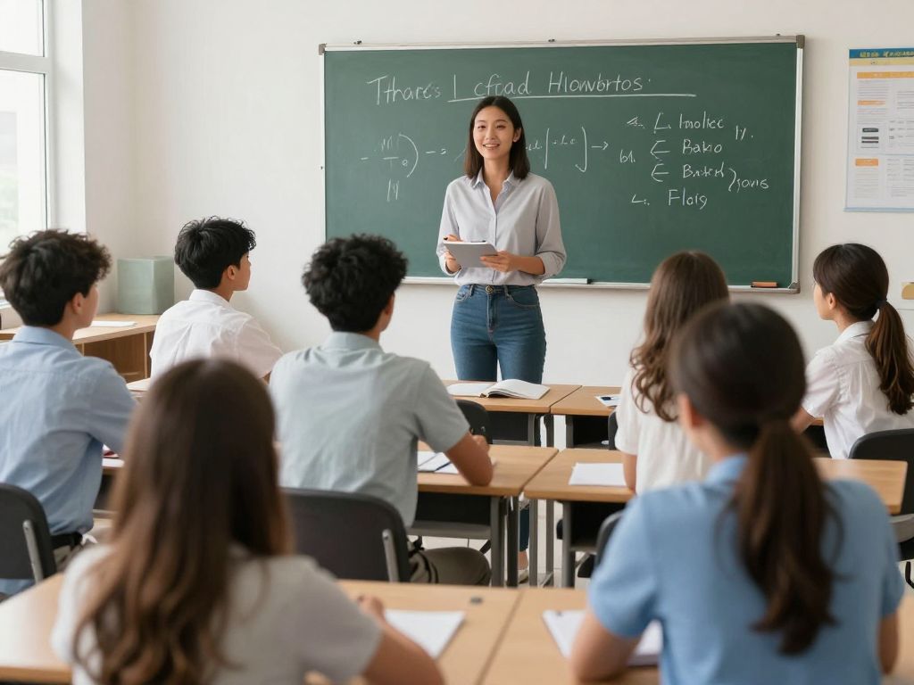Newly appointed Superintendent in a classroom with students