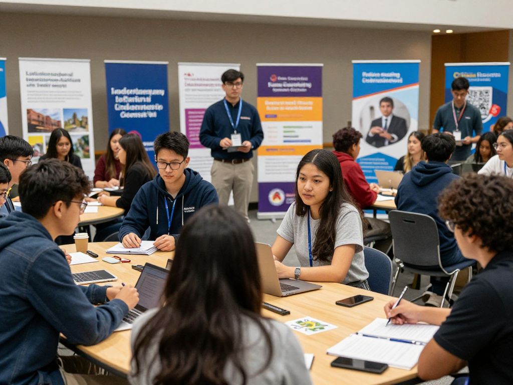 Students participating in the HGTC Emerging Leaders Conference