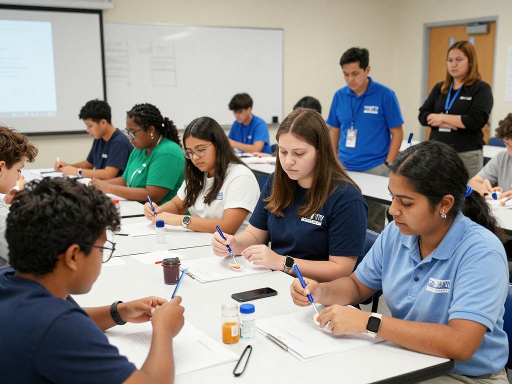 Students receiving training at Horry-Georgetown Technical College