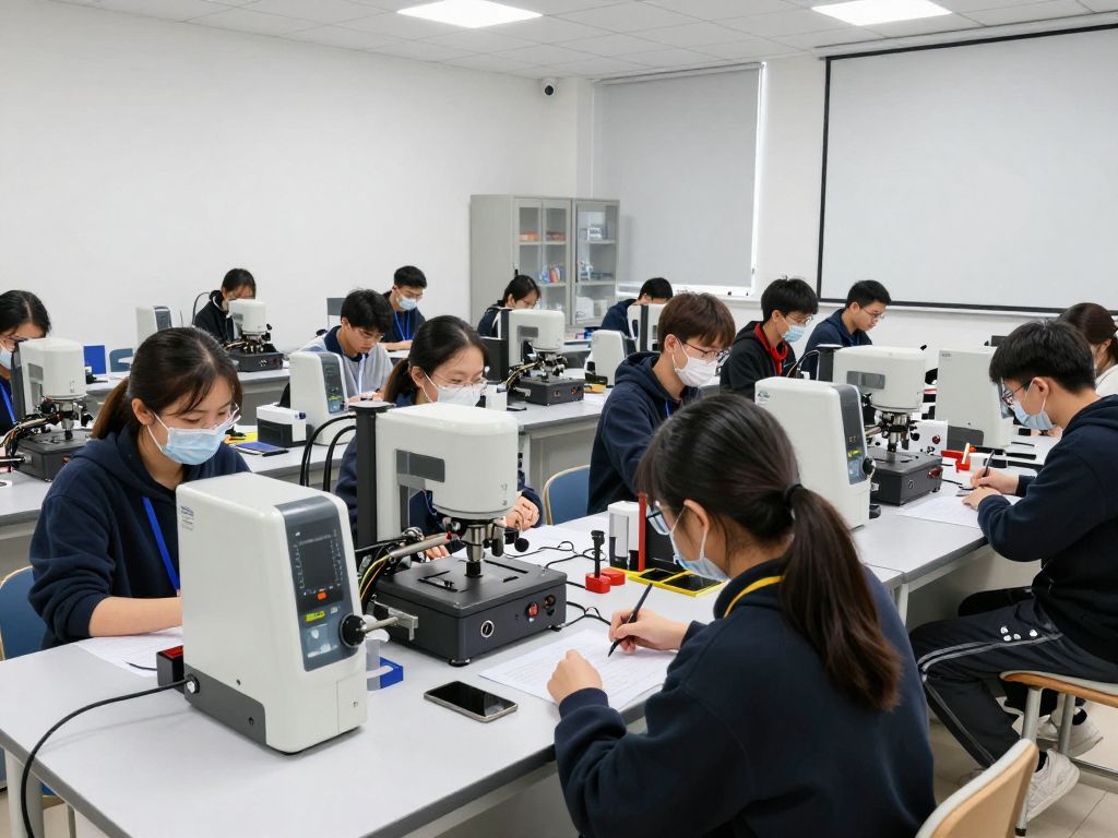 Students participating in workforce training at HGTC.