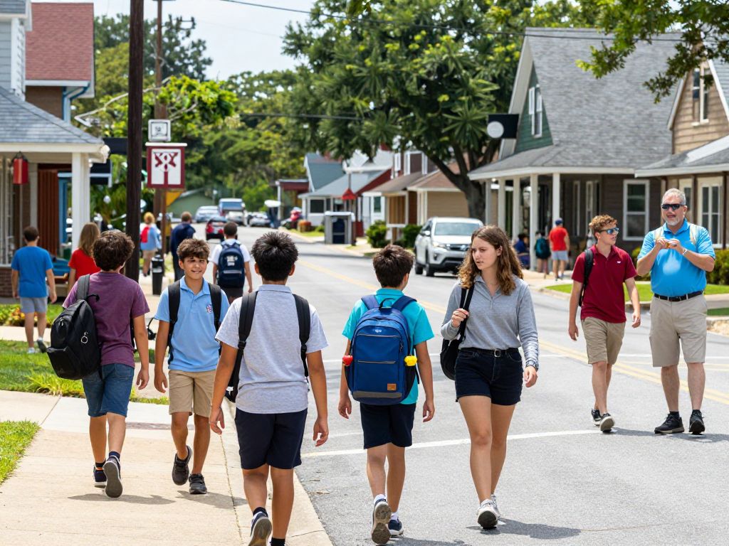 A vibrant community scene in Horry County with people and local businesses.