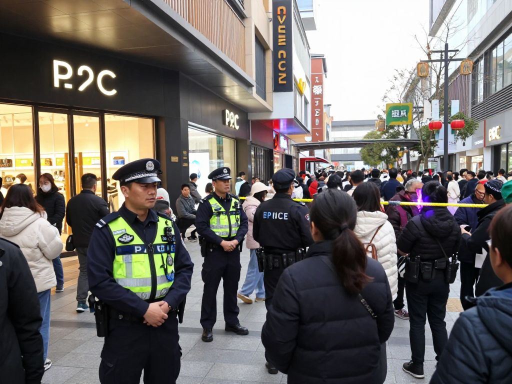 Scene of police activity near Coastal Grand Mall after shooting incident