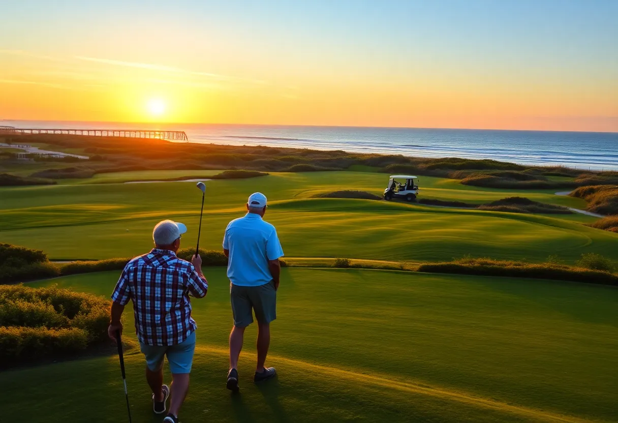 A serene golf course in Myrtle Beach, South Carolina